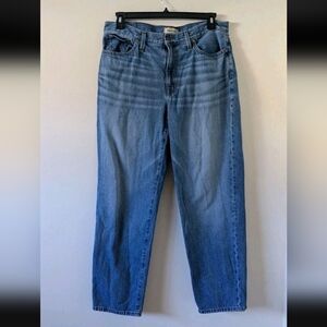 Madewell The Slouchy Boyjean Medium Wash Womens Sz 30